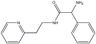 2-amino-2-phenyl-N-(2-pyridin-2-ylethyl)acetamide Struktur