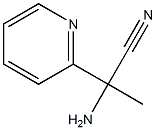 2-amino-2-pyridin-2-ylpropanenitrile Struktur