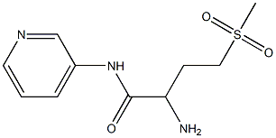 2-amino-4-(methylsulfonyl)-N-pyridin-3-ylbutanamide Struktur