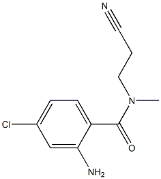 2-amino-4-chloro-N-(2-cyanoethyl)-N-methylbenzamide Struktur