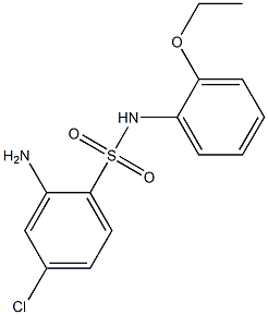 2-amino-4-chloro-N-(2-ethoxyphenyl)benzene-1-sulfonamide Struktur