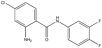 2-amino-4-chloro-N-(3,4-difluorophenyl)benzamide Struktur