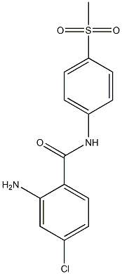 2-amino-4-chloro-N-(4-methanesulfonylphenyl)benzamide Struktur