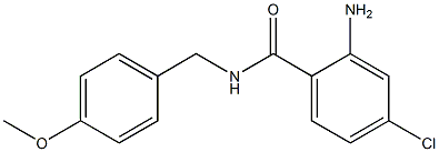 2-amino-4-chloro-N-[(4-methoxyphenyl)methyl]benzamide Struktur