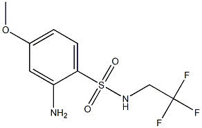 2-amino-4-methoxy-N-(2,2,2-trifluoroethyl)benzene-1-sulfonamide Struktur