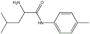 2-amino-4-methyl-N-(4-methylphenyl)pentanamide Struktur