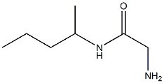 2-amino-N-(1-methylbutyl)acetamide Struktur