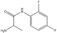 2-amino-N-(2,4-difluorophenyl)propanamide Struktur