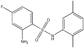 2-amino-N-(2,5-dimethylphenyl)-4-fluorobenzene-1-sulfonamide Struktur