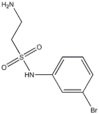 2-amino-N-(3-bromophenyl)ethanesulfonamide Struktur