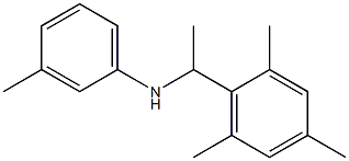 3-methyl-N-[1-(2,4,6-trimethylphenyl)ethyl]aniline Struktur