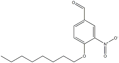 3-nitro-4-(octyloxy)benzaldehyde Struktur