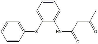 3-oxo-N-[2-(phenylsulfanyl)phenyl]butanamide Struktur