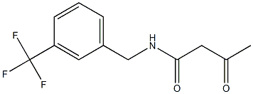 3-oxo-N-{[3-(trifluoromethyl)phenyl]methyl}butanamide Struktur