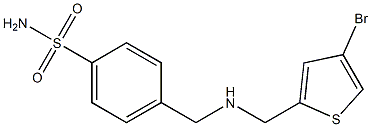 4-({[(4-bromothiophen-2-yl)methyl]amino}methyl)benzene-1-sulfonamide Struktur