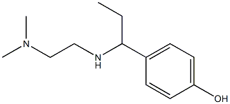 4-(1-{[2-(dimethylamino)ethyl]amino}propyl)phenol Struktur