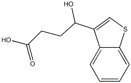 4-(1-benzothiophen-3-yl)-4-hydroxybutanoic acid Struktur