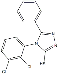 4-(2,3-dichlorophenyl)-5-phenyl-4H-1,2,4-triazole-3-thiol Struktur