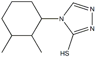 4-(2,3-dimethylcyclohexyl)-4H-1,2,4-triazole-3-thiol Struktur