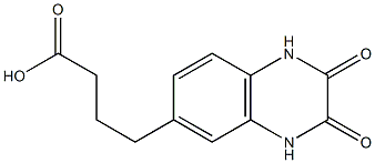 4-(2,3-dioxo-1,2,3,4-tetrahydroquinoxalin-6-yl)butanoic acid Struktur