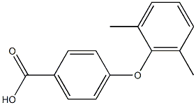 4-(2,6-dimethylphenoxy)benzoic acid Struktur