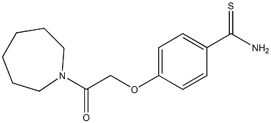 4-(2-azepan-1-yl-2-oxoethoxy)benzenecarbothioamide Struktur