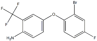 4-(2-bromo-4-fluorophenoxy)-2-(trifluoromethyl)aniline Struktur