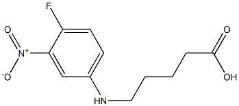 5-[(4-fluoro-3-nitrophenyl)amino]pentanoic acid Struktur