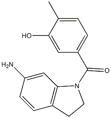 5-[(6-amino-2,3-dihydro-1H-indol-1-yl)carbonyl]-2-methylphenol Struktur