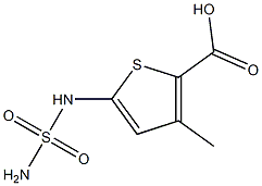 5-[(aminosulfonyl)amino]-3-methylthiophene-2-carboxylic acid Struktur