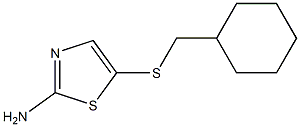 5-[(cyclohexylmethyl)sulfanyl]-1,3-thiazol-2-amine Struktur