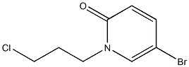 5-bromo-1-(3-chloropropyl)-1,2-dihydropyridin-2-one Struktur