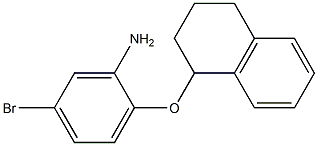 5-bromo-2-(1,2,3,4-tetrahydronaphthalen-1-yloxy)aniline Struktur