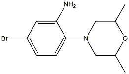 5-bromo-2-(2,6-dimethylmorpholin-4-yl)aniline Struktur