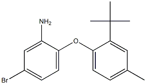 5-bromo-2-(2-tert-butyl-4-methylphenoxy)aniline Struktur