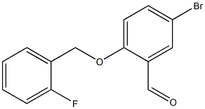 5-bromo-2-[(2-fluorophenyl)methoxy]benzaldehyde Struktur