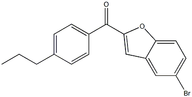 5-bromo-2-[(4-propylphenyl)carbonyl]-1-benzofuran Struktur