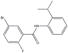 5-bromo-2-fluoro-N-(2-isopropylphenyl)benzamide Struktur