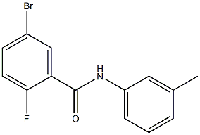 5-bromo-2-fluoro-N-(3-methylphenyl)benzamide Struktur