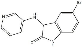 5-bromo-3-(pyridin-3-ylamino)-2,3-dihydro-1H-indol-2-one Struktur