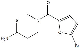 5-bromo-N-(2-carbamothioylethyl)-N-methylfuran-2-carboxamide Struktur