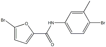 5-bromo-N-(4-bromo-3-methylphenyl)furan-2-carboxamide Struktur