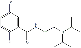 5-bromo-N-[2-(diisopropylamino)ethyl]-2-fluorobenzamide Struktur