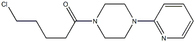 5-chloro-1-[4-(pyridin-2-yl)piperazin-1-yl]pentan-1-one Struktur