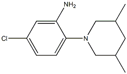 5-chloro-2-(3,5-dimethylpiperidin-1-yl)aniline Struktur