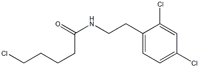 5-chloro-N-[2-(2,4-dichlorophenyl)ethyl]pentanamide Struktur