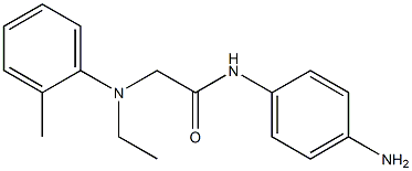 N-(4-aminophenyl)-2-[ethyl(2-methylphenyl)amino]acetamide Struktur