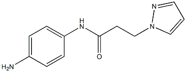 N-(4-aminophenyl)-3-(1H-pyrazol-1-yl)propanamide Struktur