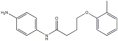 N-(4-aminophenyl)-4-(2-methylphenoxy)butanamide Struktur