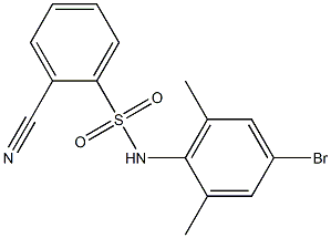 N-(4-bromo-2,6-dimethylphenyl)-2-cyanobenzene-1-sulfonamide Struktur